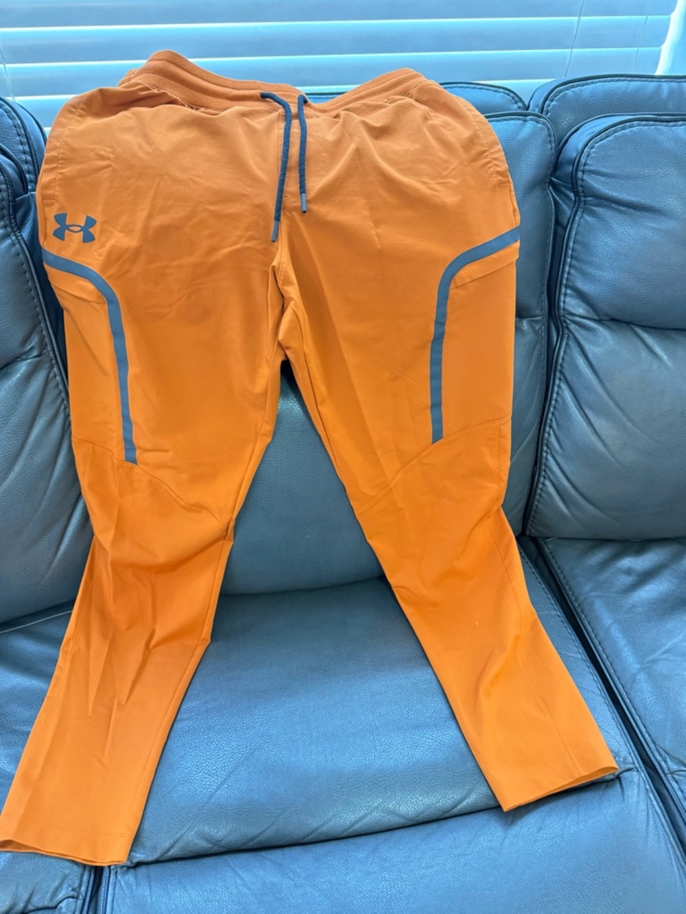 Under Armour Orange Training Joggers with Reflective Trim